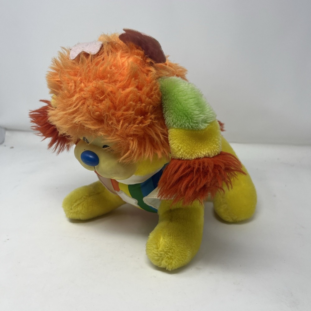 1983 Vintage Hallmark Rainbow Brite Puppy Bright Plush Dog 10" Mattel